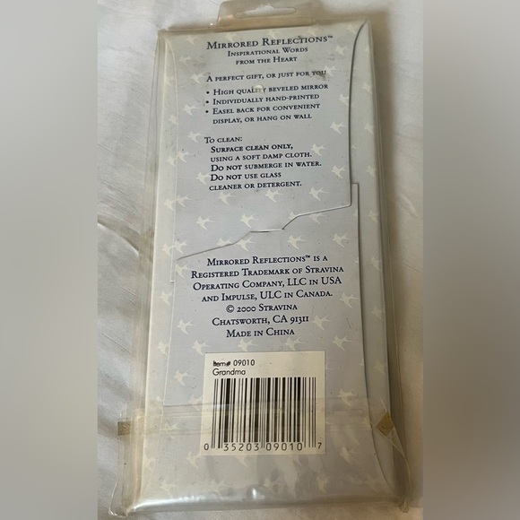 2000 Stravina Grandma Mirrored Reflection Inspirational Words From The Heart - Picture 2 of 3